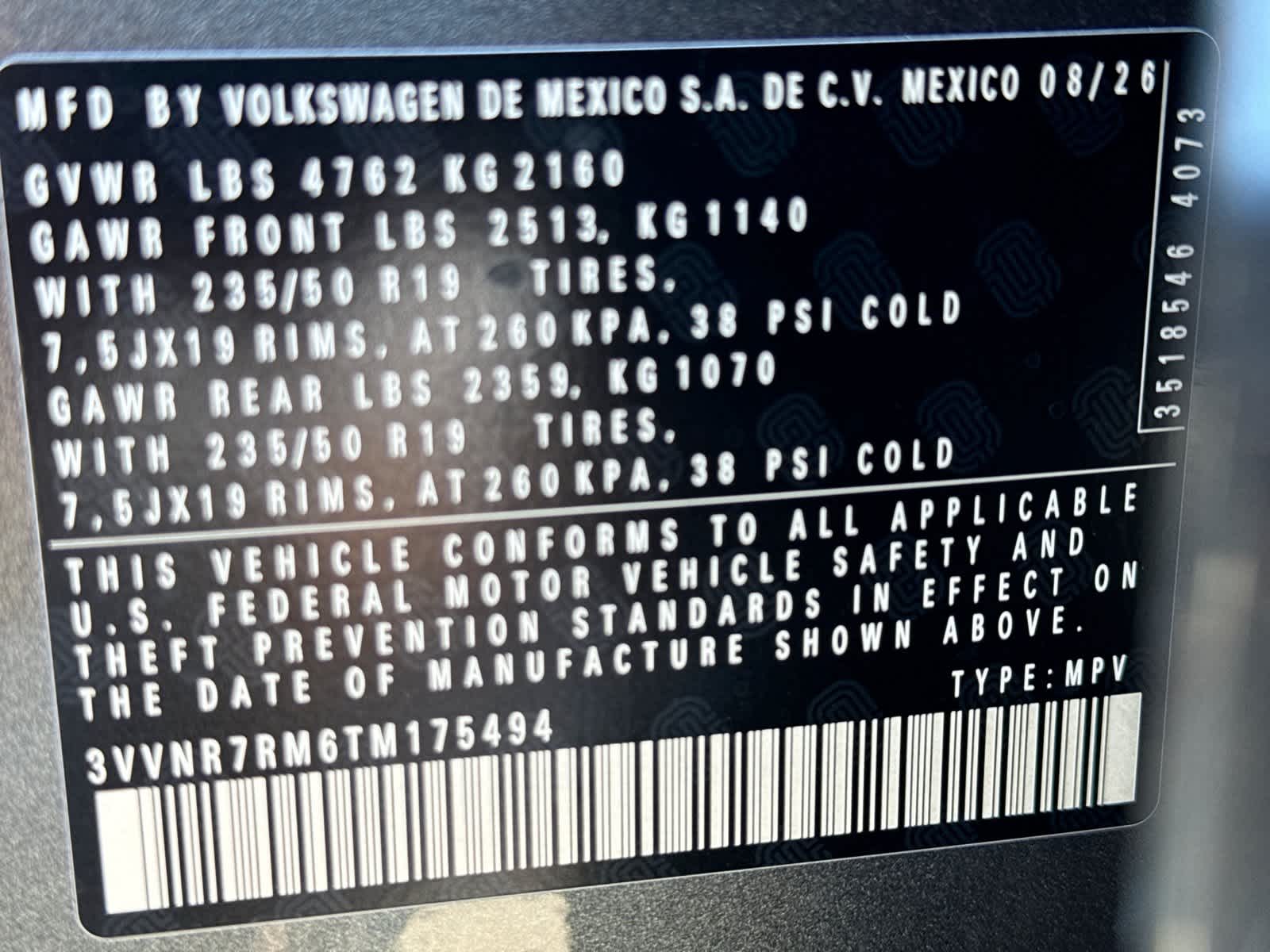 Volkswagen Tiguan SE 2026