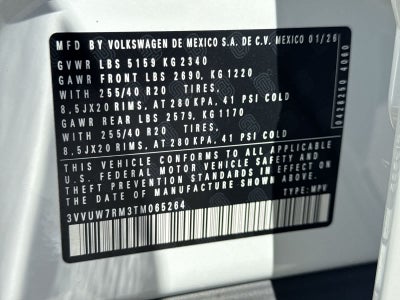 Volkswagen Tiguan 2.0T SEL R-Line Turbo 2026
