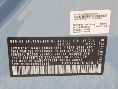 2026 Volkswagen Jetta 1.5T SE