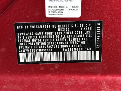 2026 Volkswagen Jetta 1.5T SE
