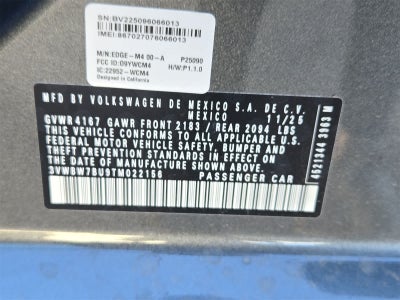 2026 Volkswagen Jetta 1.5T Sport