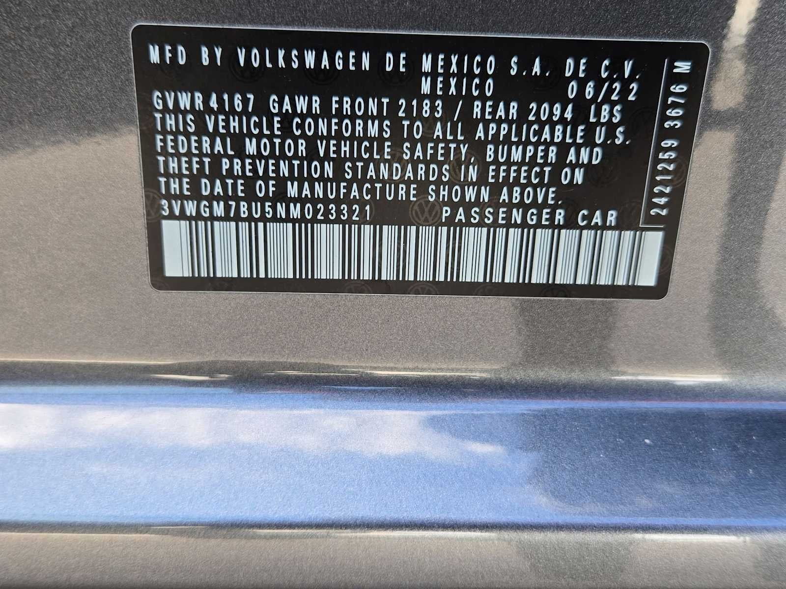 Volkswagen Jetta SEL 2022