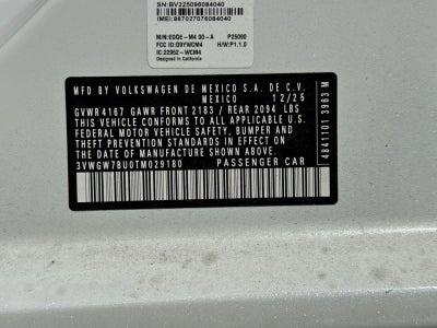 Volkswagen Jetta 1.5T SEL 2026