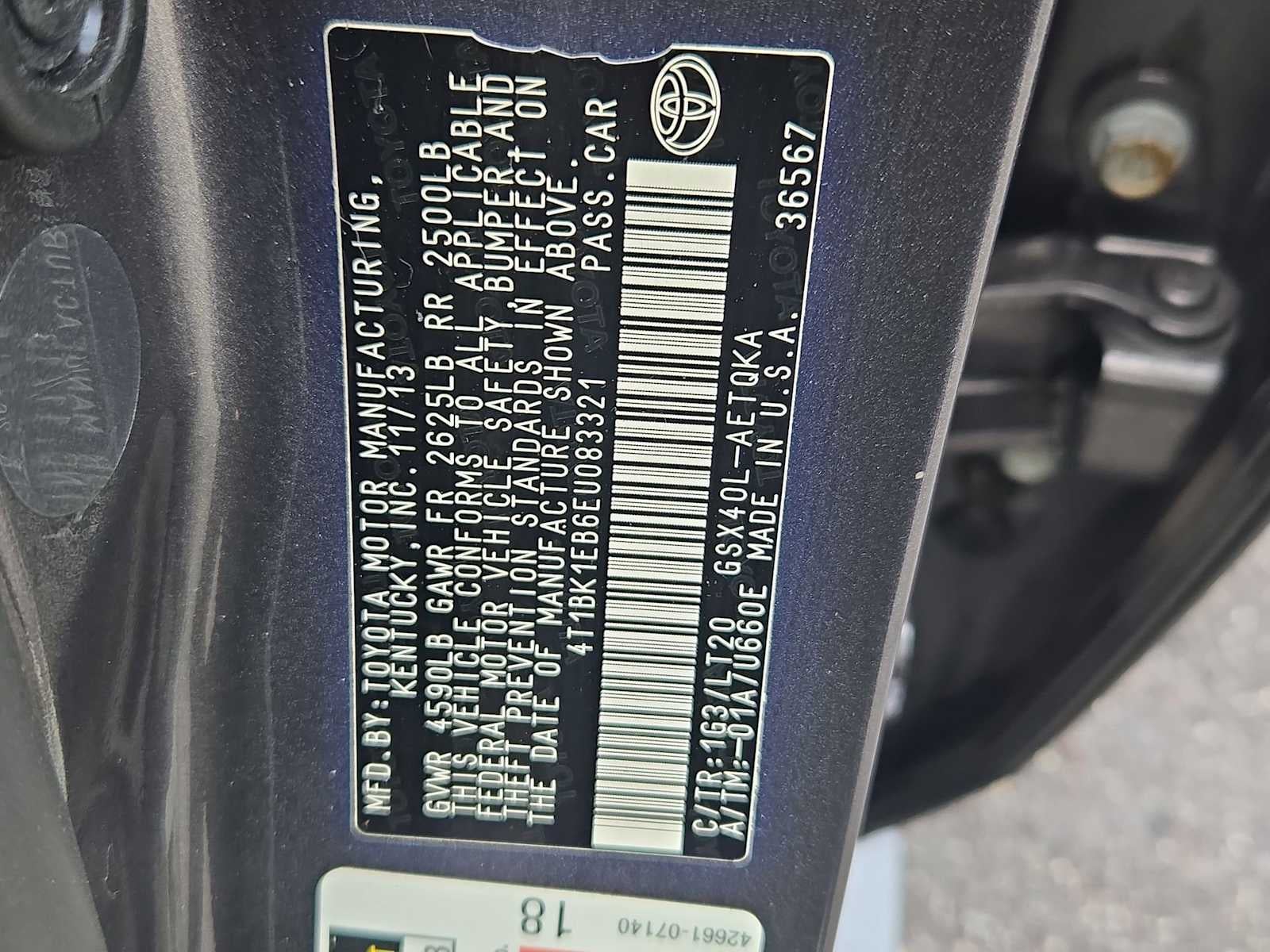 Toyota Avalon XLE Touring 2014