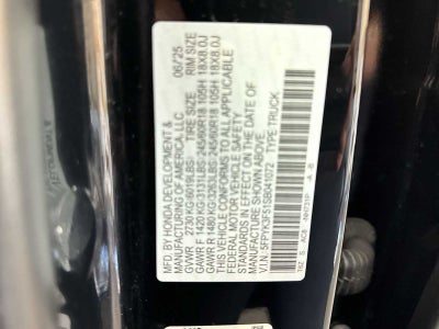 Honda Ridgeline RTL 2025