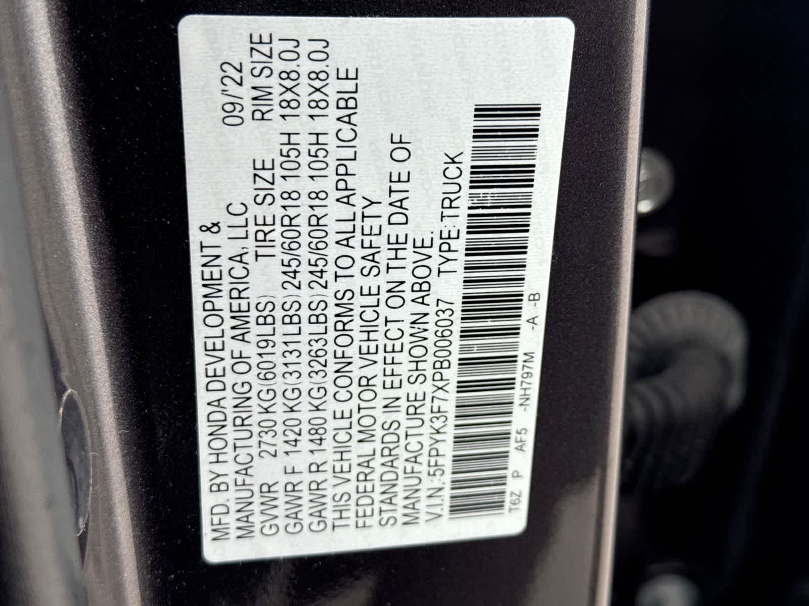 Honda Ridgeline RTL-E 2023