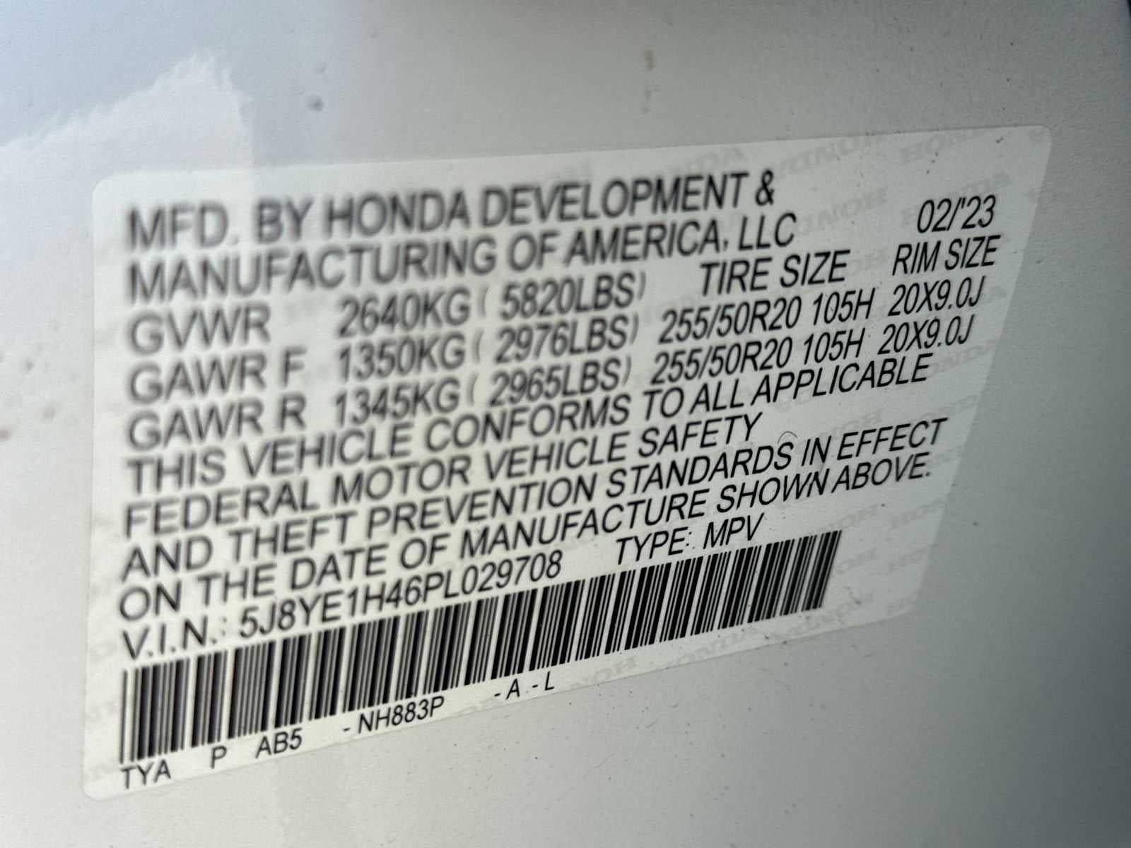 Acura MDX 2023 con paquete tecnológico