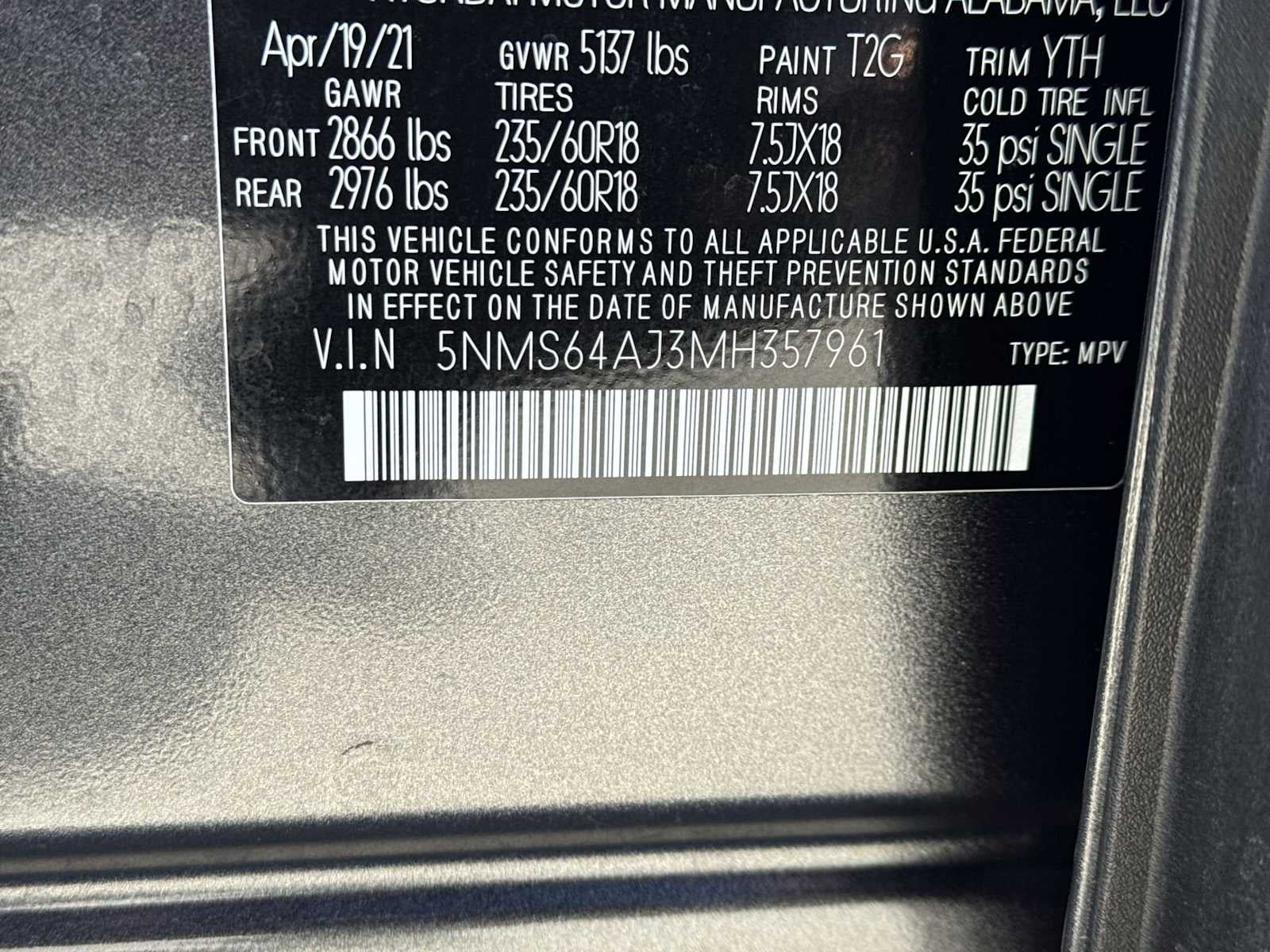 Hyundai Santa Fe SEL 2021