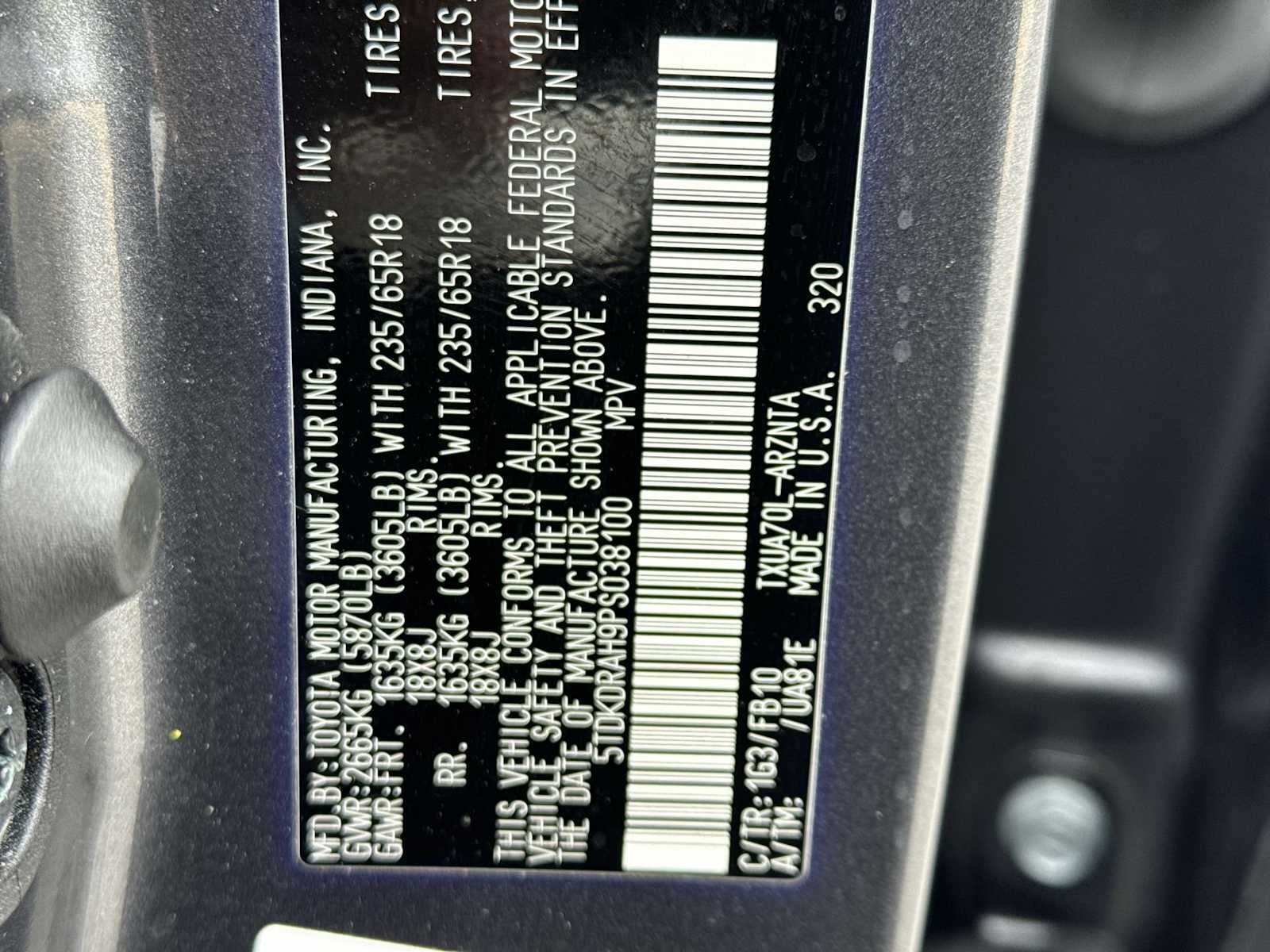 Toyota Highlander XLE 2023