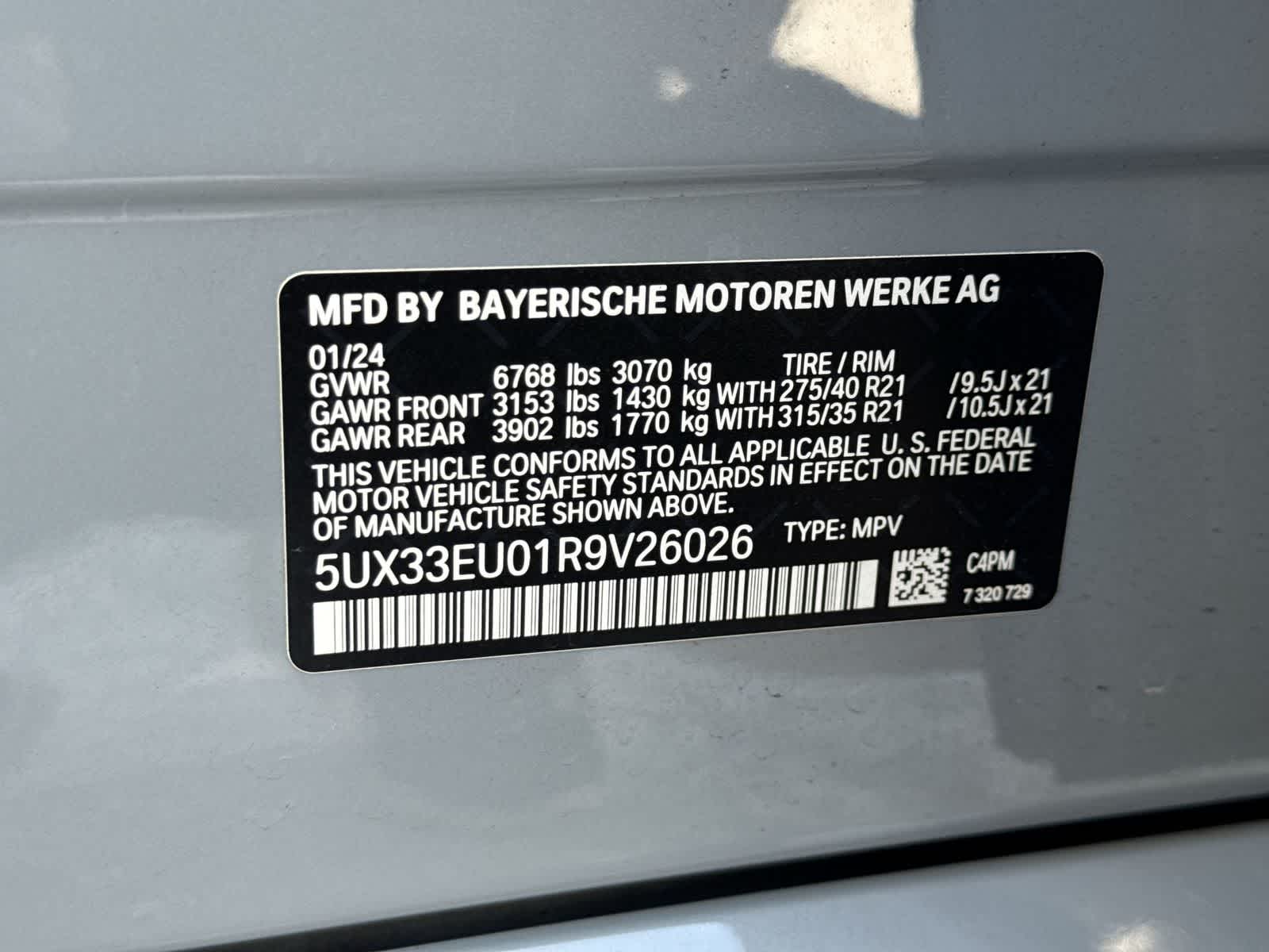BMW X5 M60i 2024 M60i