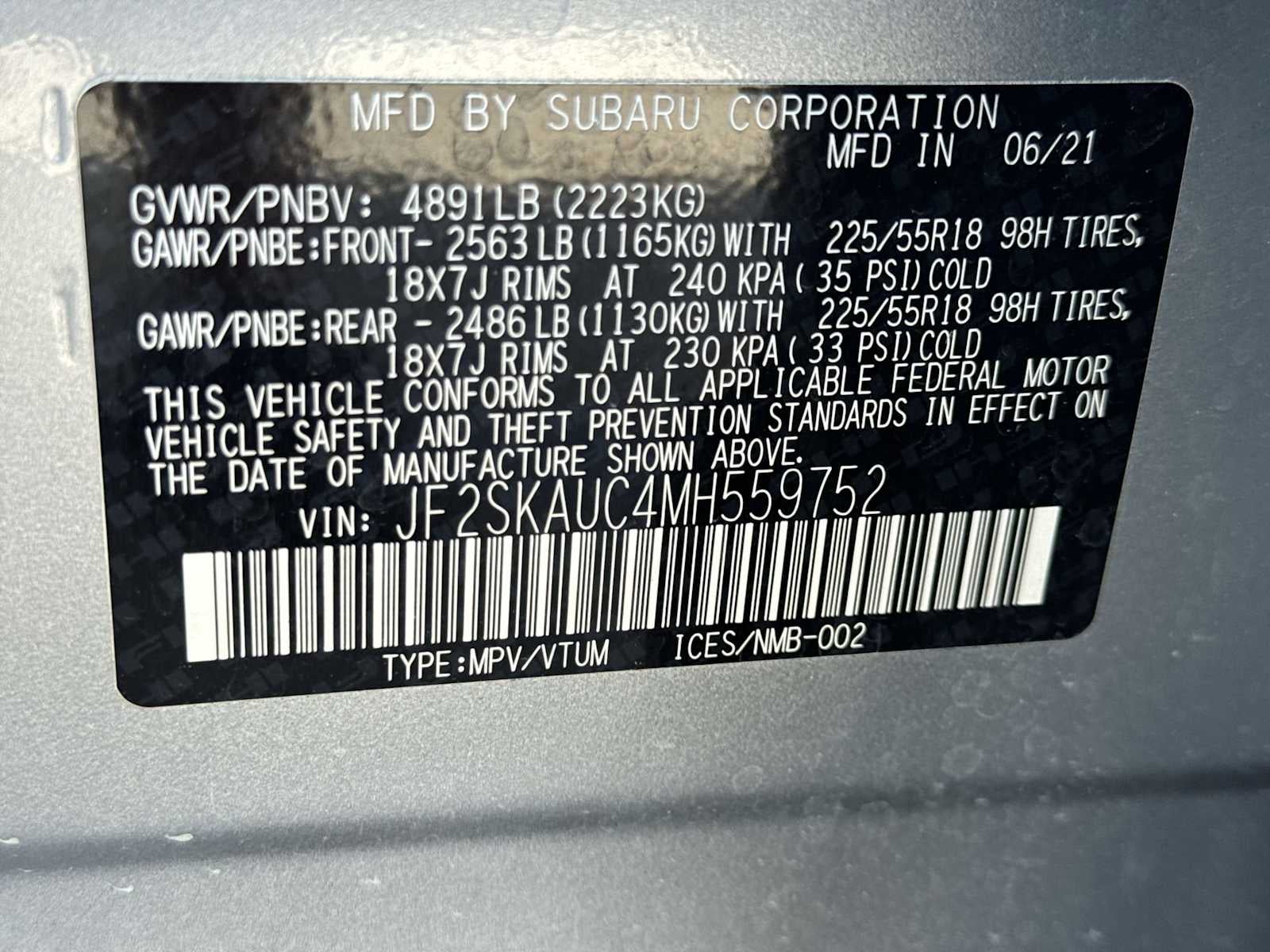 Subaru Forester Limited 2021