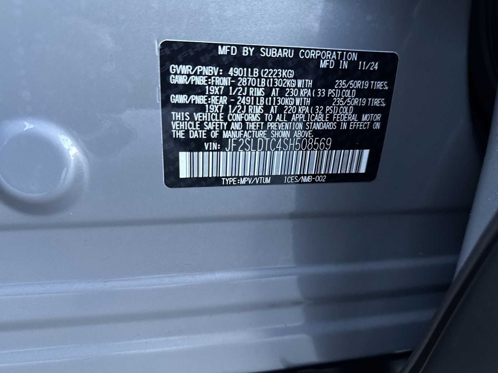 Subaru Forester Touring 2025