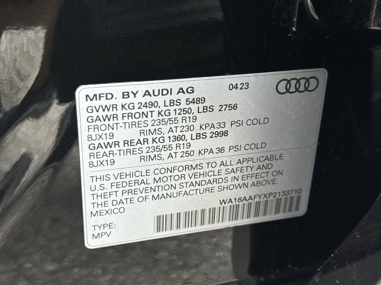Audi Q5 Sportback S line Prestige 2023