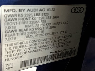 Audi Q3 S line Premium Plus 2023