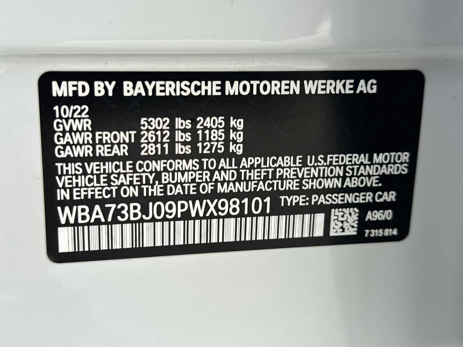 BMW Serie 5 540i xDrive 2023