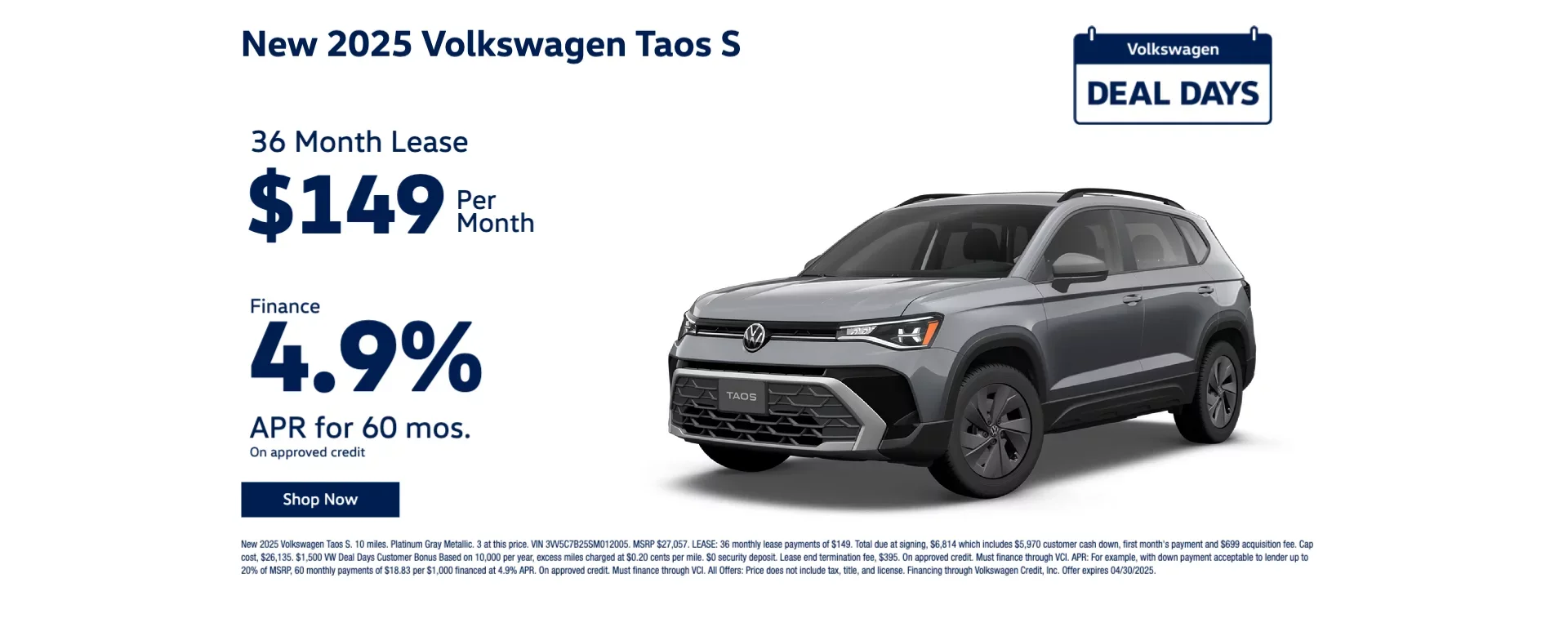 Volkswagen Taos S 2026 en New Port Richey, Florida